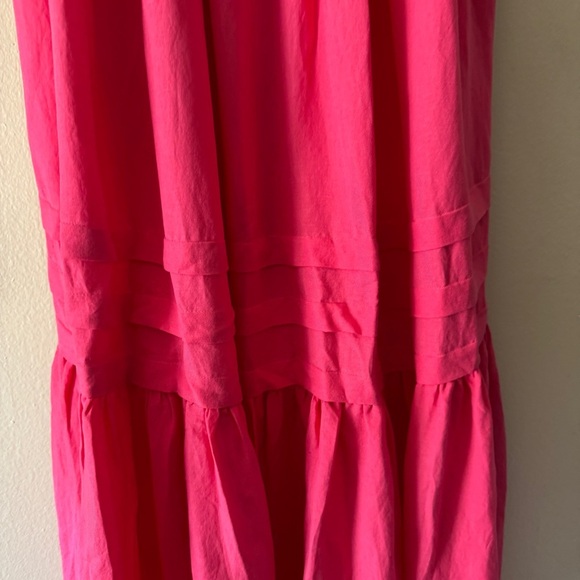 NWT Solid and striped empire linen Maxi Dress size S - Picture 6 of 14